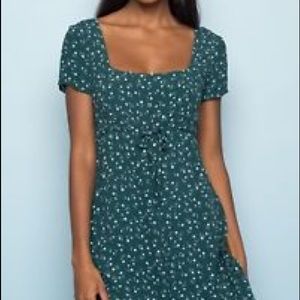 Brandy Melville Square Neck Floral Dress